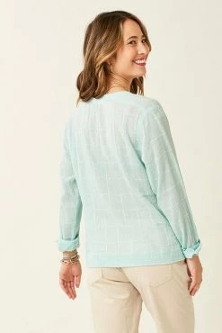 Carve Designs Women's Davis Textured Top - Sea Glass