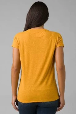Prana Women's Cozy Up Short Sleeve T-Shirt - Golden Hour
