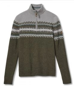 Royal Robbins Sequoia 1/4 Zip Sweater - M's Climbing Ivy Men's Sale - 50% Off At Checkout