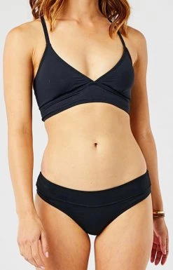 Carve Designs Women's Stinson Swim Bottom - Solid Black