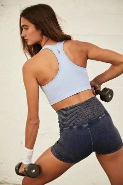 Free People Movement Women's Bras + Bralettes FP Free Throw Crop - Bluemoon Quartz