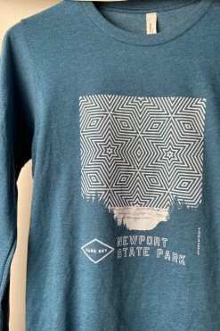 Ecology Men's Newport Night Sky L/S T Deep Teal