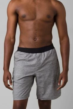 Prana Peak To Creek Short - Heather Grey Men's