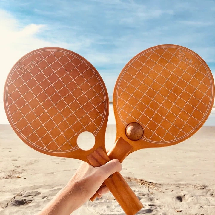 Waboba Rewild Wood Beach Paddle Set 7 Waboba Rewild Wood Beach Paddle Set