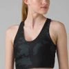 Prana Women's Sale - 50% Off At Checkout Momento Reversible Crop Top - Black Camo