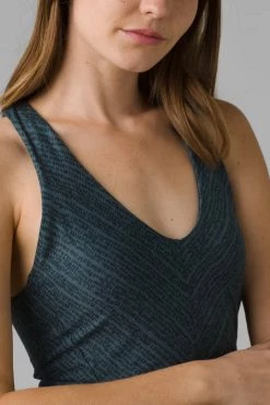 Prana Saxon Dress - Grey Blue Pebbles Women's 9 Prana Saxon Dress - Grey Blue Pebbles Women's