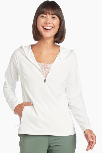Kuhl W's Bandita 1/2 Zip Pullover - White 4 Kuhl W's Bandita 1/2 Zip Pullover - White
