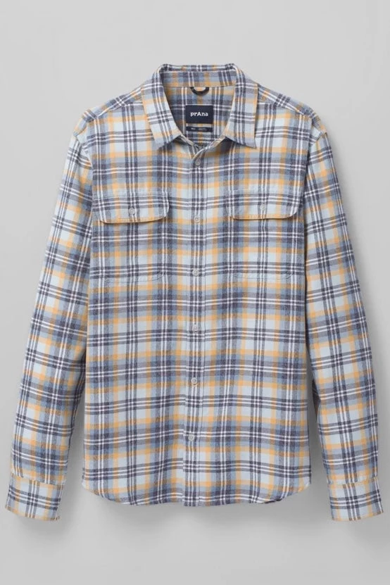 Prana Edgewater Shirt Brushed Flannel Shirt - Glacier 6 Prana Edgewater Shirt Brushed Flannel Shirt - Glacier