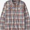 Patagonia M's MW Fjord Flannel Shirt - Drifted: Cornice Grey