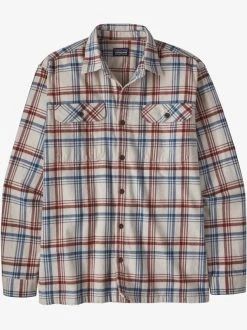 Patagonia M's MW Fjord Flannel Shirt - Drifted: Cornice Grey
