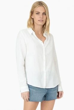 Dylan Luxe Woven Long Sleeve Taylor Shirt