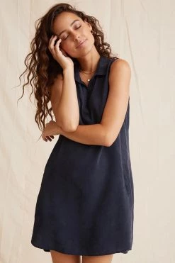 Bella Dahl Sleeveless A-Line Dress-Vintage Black Women's