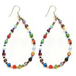 Bamboo Trading Co Joy Beaded Earring Hoop