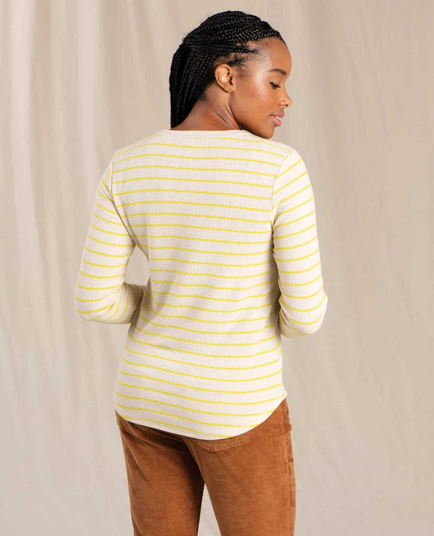 Toad & Co Foothill Long Sleeve Thermal Crew Salt Stripe 4 Toad & Co Foothill Long Sleeve Thermal Crew Salt Stripe